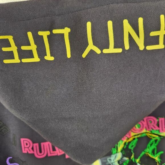 FNTY Flying Ninety Long Sleeve Embellished Rhinestone Bling Hoodie Large - Picture 6 of 9